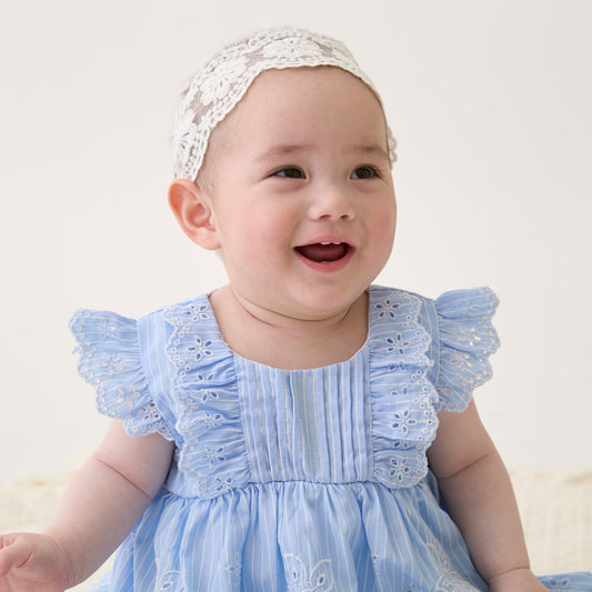 日本童裝 pe#main 蕾絲連衣 70-80cm 女童款 初生嬰兒 夏季 Jumpsuit