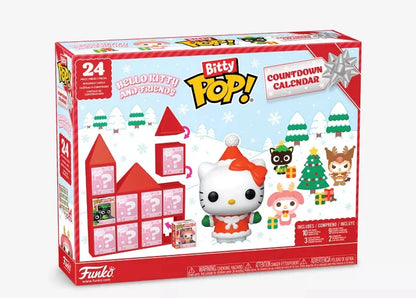 日英美直送  FUNKO Bitty Pop! Hello Kitty 24-Day Countdown Advent Calendar 聖誕倒數日曆 大人款/兒童款 聖誕快樂特輯 不參與$900免運 滿$900可加$25免運到順豐站/智能櫃 Christmas Advent Calendars 2026