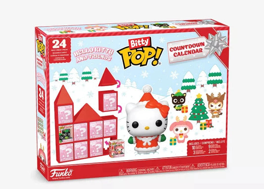 日英美直送  FUNKO Bitty Pop! Hello Kitty 24-Day Countdown Advent Calendar 聖誕倒數日曆 大人款/兒童款 聖誕快樂特輯 不參與$900免運 滿$900可加$25免運到順豐站/智能櫃 Christmas Advent Calendars 2026