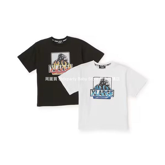 Japanese XLARGE KIDS Printed Tops 90-140cm Boys Summer TOPS 