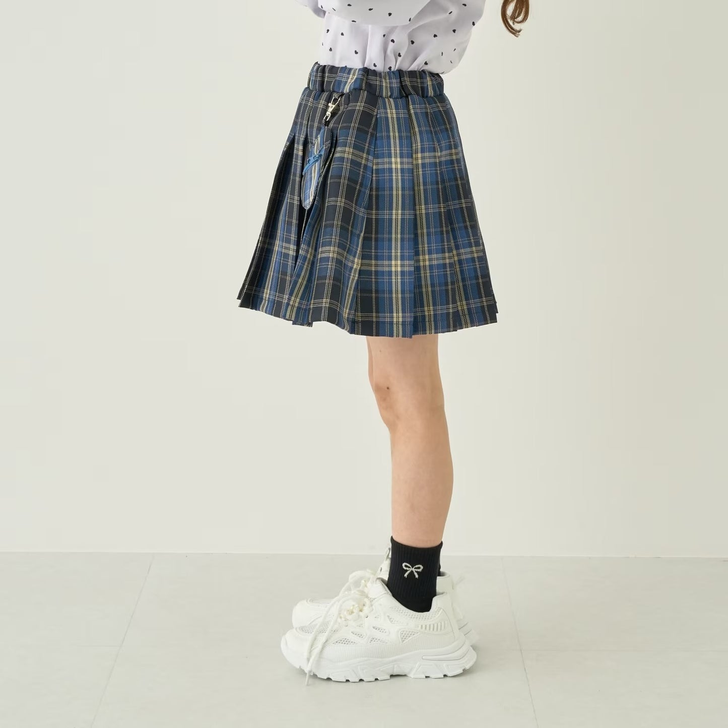 日本童裝 Ly# mine 學生妹格子百褶裙 100-150cm 女童款 秋季 SKIRTS 萬聖節 Cosplay服裝 Halloween攪鬼特輯