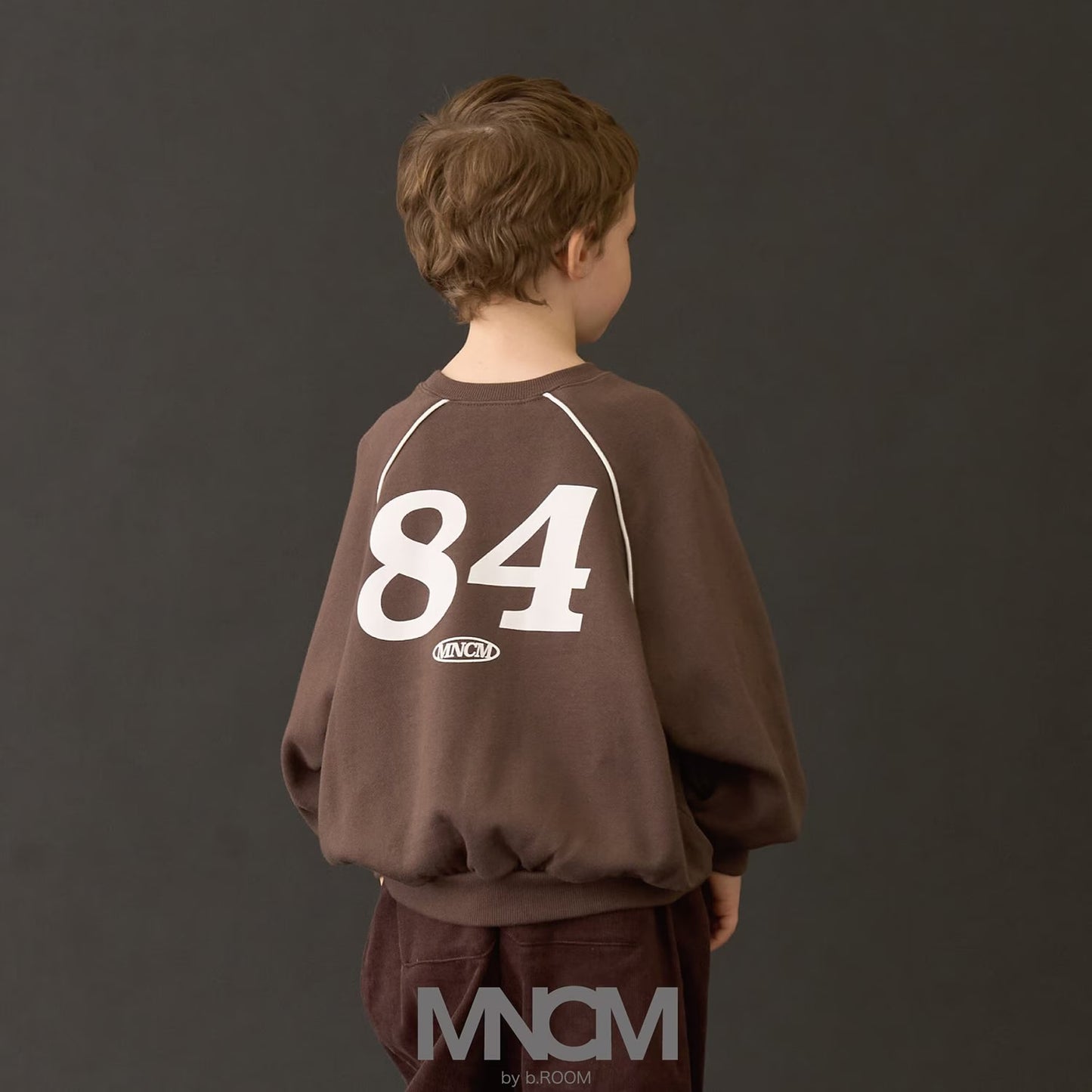 日本童裝 b・R# 抓毛數字印花衛衣 110-150cm 男童款 冬季 TOPS