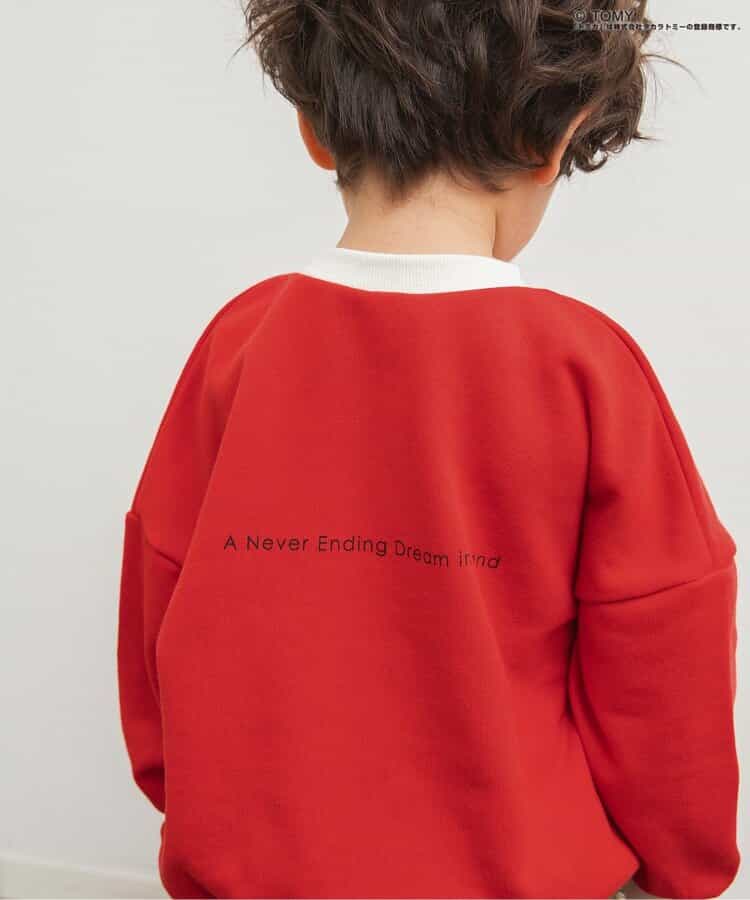 日本童裝 BREEZE x TOMICA 衛衣 80-130cm 男童款 冬季 TOPS 聖誕紅/新年紅