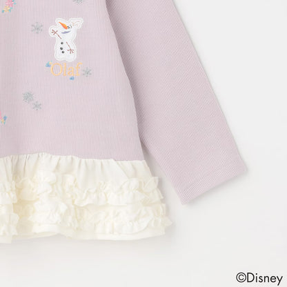 日本童裝 pe#main x Disney Frozen花邊上衣 80-130cm 女童款 冬季 TOPS