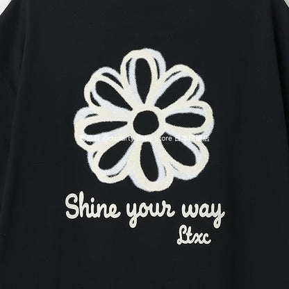 Lovetoxic Japanese children's clothing quick-drying embroidered top 140-170cm girls summer TOPS 