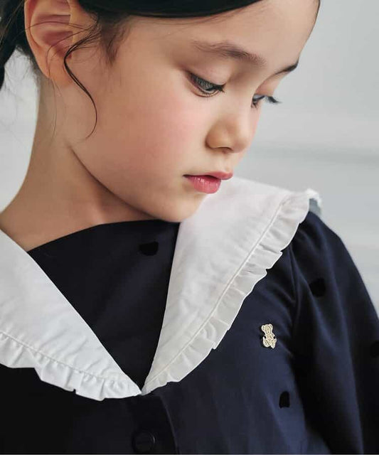 日本童裝 apres les cours x tiny bear 連第裙 90-120cm 女童款 冬季 DRESSES 面試/宴會/表演 兒童服飾