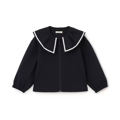 日本童裝 Ly# mine 荷葉領外套 100-150cm 女童款 秋季 OUTERWEAR
