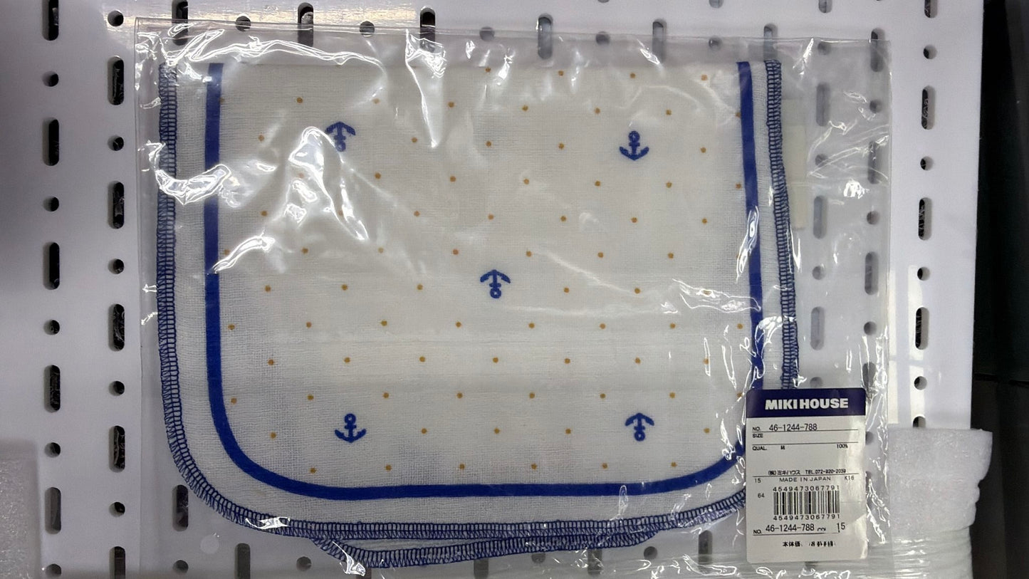 現貨區1-2日寄出--日本童裝 MikiHouse 日本製 汗巾 日常用品