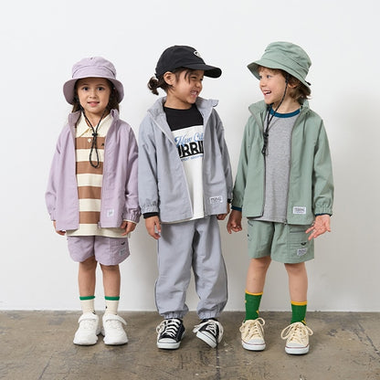 Japanese children's clothing b・R# waterproof shorts 100-140cm boys/girls spring PANTS waterproof series 