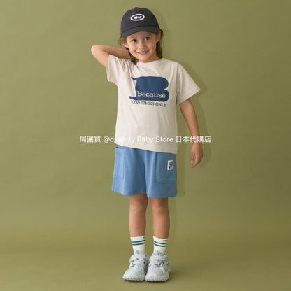 Japanese children's clothing b・R# casual double side pocket shorts 100-140cm boys/girls spring and summer PANTS 