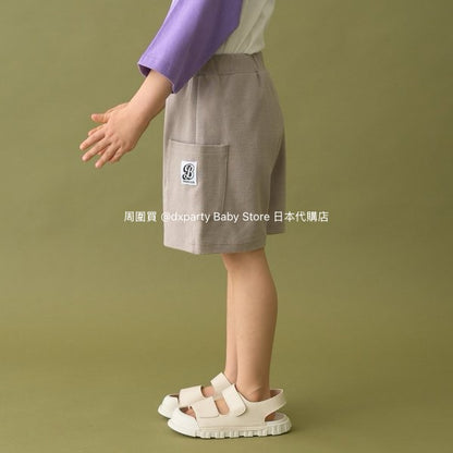 Japanese children's clothing b・R# casual double side pocket shorts 100-140cm boys/girls spring and summer PANTS 