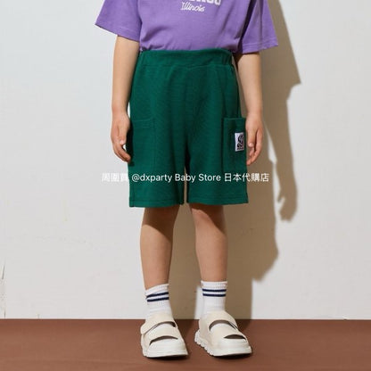 Japanese children's clothing b・R# casual double side pocket shorts 100-140cm boys/girls spring and summer PANTS 