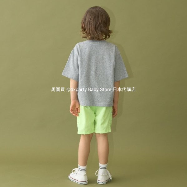 Japanese children's clothing b・R# water-absorbing quick-drying series contact cool print short-sleeved top 100-150cm boys/girls spring and summer TOPS 