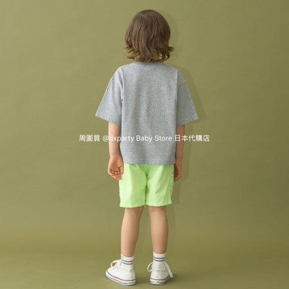 Japanese children's clothing b・R# water-absorbing quick-drying series contact cool print short-sleeved top 100-150cm boys/girls spring and summer TOPS 