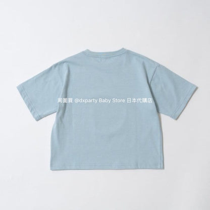 Japanese children's clothing b・R# water-absorbing quick-drying series contact cool print short-sleeved top 100-150cm boys/girls spring and summer TOPS 