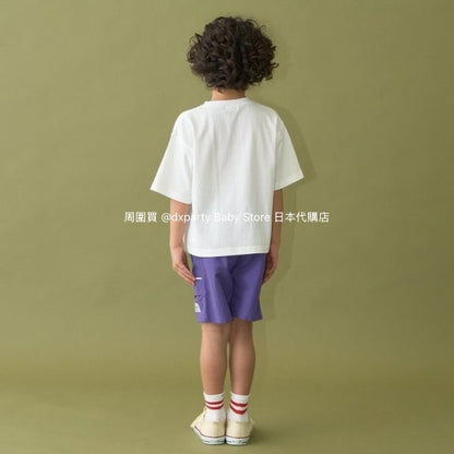 Japanese children's clothing b・R# water-absorbing quick-drying series contact cool print short-sleeved top 100-150cm boys/girls spring and summer TOPS 