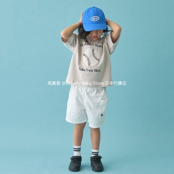Japanese children's clothing b・R# water-absorbing quick-drying series contact cool print short-sleeved top 100-150cm boys/girls spring and summer TOPS 