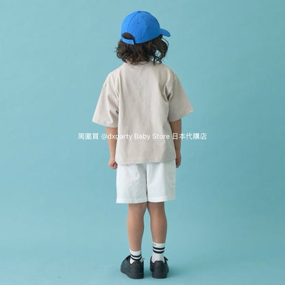 Japanese children's clothing b・R# water-absorbing quick-drying series contact cool print short-sleeved top 100-150cm boys/girls spring and summer TOPS 