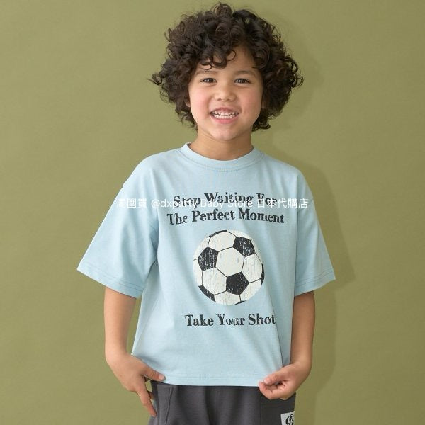 Japanese children's clothing b・R# water-absorbing quick-drying series contact cool print short-sleeved top 100-150cm boys/girls spring and summer TOPS 
