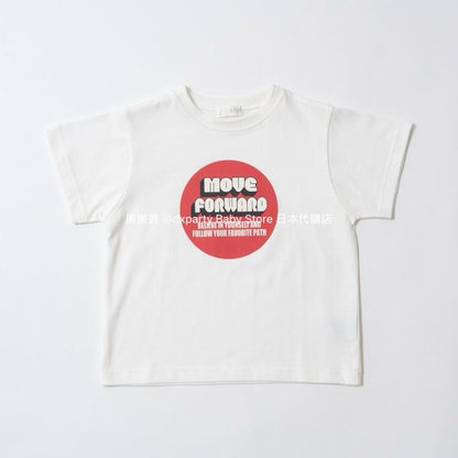 Japanese children's clothing b・R# water-absorbing quick-drying series touch cool letter print short-sleeved top 100-150cm boys/girls spring and summer TOPS 