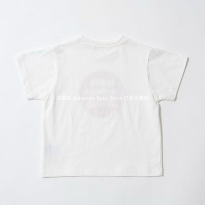Japanese children's clothing b・R# water-absorbing quick-drying series touch cool letter print short-sleeved top 100-150cm boys/girls spring and summer TOPS 