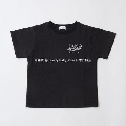Japanese children's clothing b・R# water-absorbing quick-drying series touch cool letter print short-sleeved top 100-150cm boys/girls spring and summer TOPS 