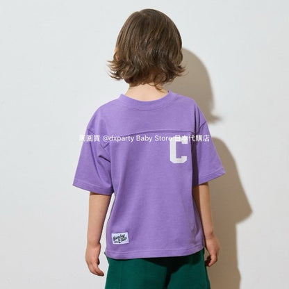 Japanese children's clothing b・R# 2Way two-piece quick-drying series cool contact letter short-sleeved top 100-150cm boys/girls spring and summer TOPS 