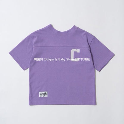 Japanese children's clothing b・R# 2Way two-piece quick-drying series cool contact letter short-sleeved top 100-150cm boys/girls spring and summer TOPS 