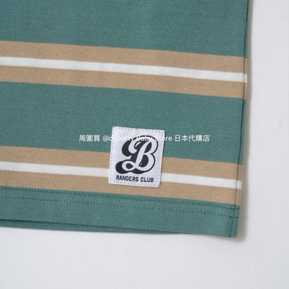 Japanese children's clothing b・R# striped short-sleeved top 100-150cm boys/girls spring and summer TOPS 