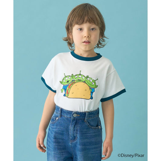 Japanese children's clothing b・R# x Disney quick-drying series cool-to-the-touch short-sleeved tops 100-140cm boys/girls spring/summer TOPS 