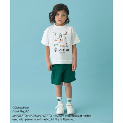 Japanese children's clothing b・R# x Disney quick-drying series cool-to-the-touch short-sleeved tops 100-140cm boys/girls spring/summer TOPS 
