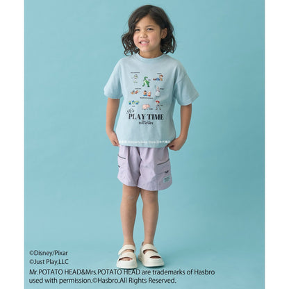 Japanese children's clothing b・R# x Disney quick-drying series cool-to-the-touch short-sleeved tops 100-140cm boys/girls spring/summer TOPS 