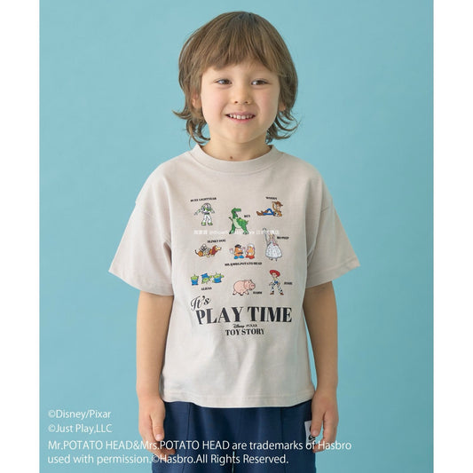 Japanese children's clothing b・R# x Disney quick-drying series cool-to-the-touch short-sleeved tops 100-140cm boys/girls spring/summer TOPS 
