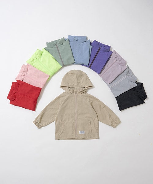 Japanese children's clothing b・R# waterproof windbreaker with storage pocket 100-140cm Boys/Girls Spring OUTERWEAR Waterproof Series 