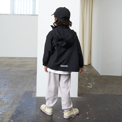 Japanese children's clothing b・R# waterproof windbreaker with storage pocket 100-140cm Boys/Girls Spring OUTERWEAR Waterproof Series 