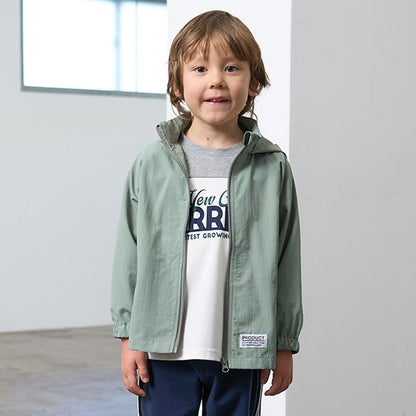 Japanese children's clothing b・R# waterproof windbreaker with storage pocket 100-140cm Boys/Girls Spring OUTERWEAR Waterproof Series 