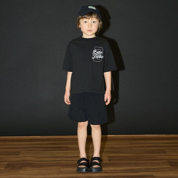 Japanese children's clothing b・R# contact cool water absorption quick dry series letter print top 100-150cm boys/girls summer TOPS 
