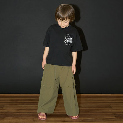 Japanese children's clothing b・R# contact cool water absorption quick dry series letter print top 100-150cm boys/girls summer TOPS 