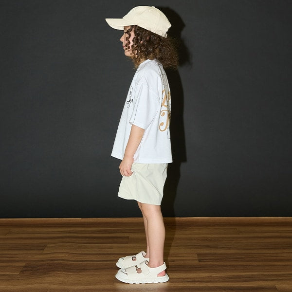 Japanese children's clothing b・R# contact cool water absorption quick dry series letter print top 100-150cm boys/girls summer TOPS 