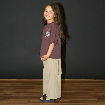 Japanese children's clothing b・R# contact cool water absorption quick dry series letter print top 100-150cm boys/girls summer TOPS 