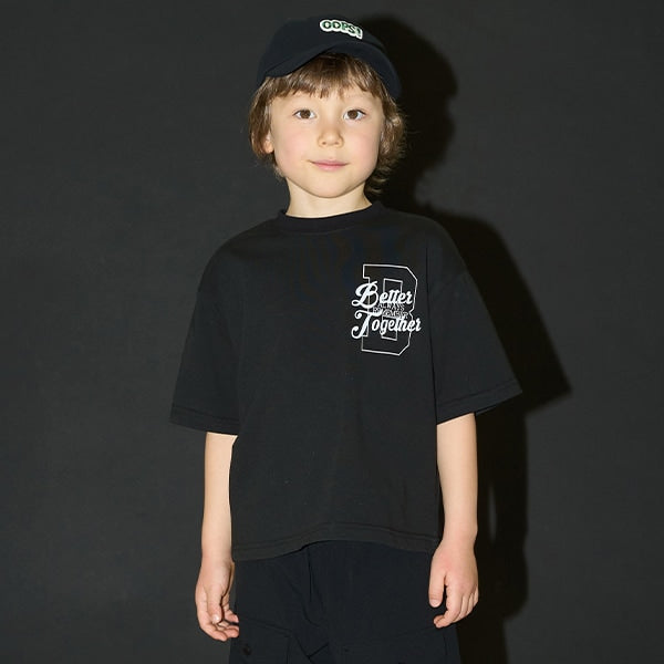 Japanese children's clothing b・R# contact cool water absorption quick dry series letter print top 100-150cm boys/girls summer TOPS 