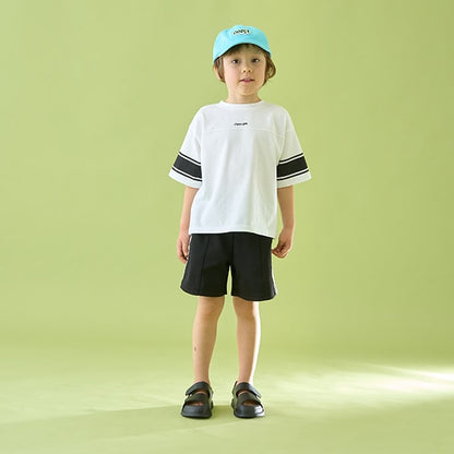 Japanese children's clothing b・R# 2Way front and back contact cool water absorption quick-drying series baseball style top 100-150cm boys/girls summer TOPS 