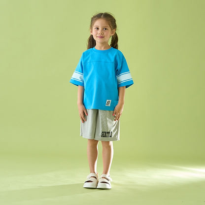 Japanese children's clothing b・R# 2Way front and back contact cool water absorption quick-drying series baseball style top 100-150cm boys/girls summer TOPS 