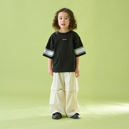 Japanese children's clothing b・R# 2Way front and back contact cool water absorption quick-drying series baseball style top 100-150cm boys/girls summer TOPS 