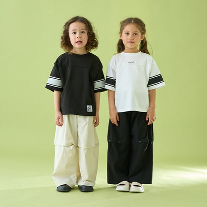 Japanese children's clothing b・R# 2Way front and back contact cool water absorption quick-drying series baseball style top 100-150cm boys/girls summer TOPS 