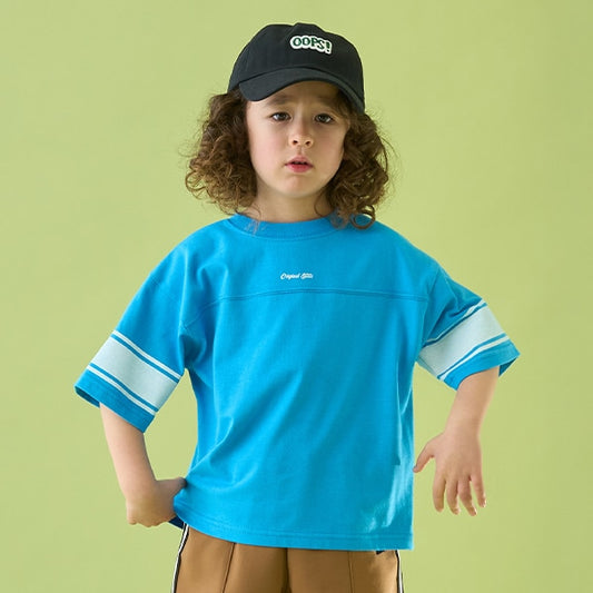 Japanese children's clothing b・R# 2Way front and back contact cool water absorption quick-drying series baseball style top 100-150cm boys/girls summer TOPS 