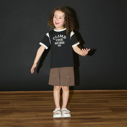 Japanese children's clothing b・R# contact cool water absorption quick dry series patchwork top 100-150cm boys/girls summer TOPS 