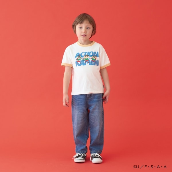 Japanese children's clothing b・R# x Crayon Shin-chan cool contact water-absorbing quick-drying series short-sleeved tops 100-140cm boys'/girls' summer TOPS 