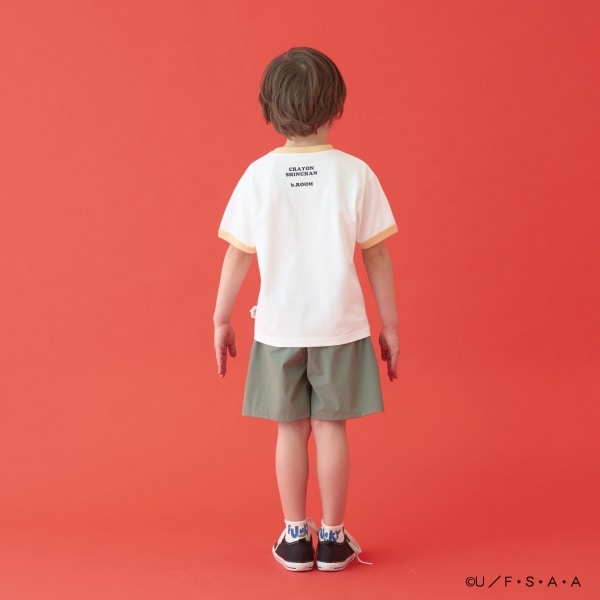 Japanese children's clothing b・R# x Crayon Shin-chan cool contact water-absorbing quick-drying series short-sleeved tops 100-140cm boys'/girls' summer TOPS 