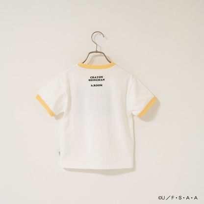 Japanese children's clothing b・R# x Crayon Shin-chan cool contact water-absorbing quick-drying series short-sleeved tops 100-140cm boys'/girls' summer TOPS 